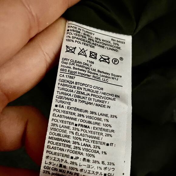 BANANA REPUBLIC Grey Wool Peplum Midi Knee Dress Tank Top Strap Pencil Skirt 8 - Picture 8 of 9